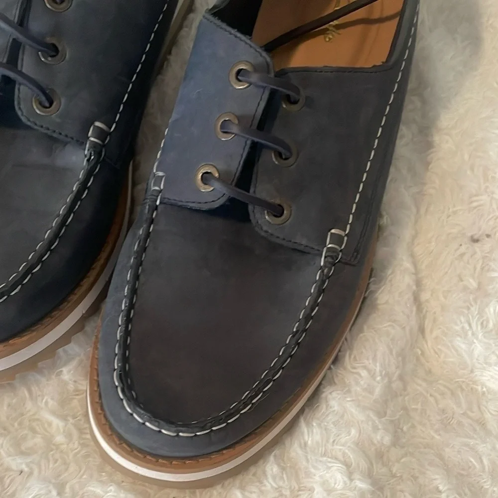 Clarks Men's Blue Leather Shoes